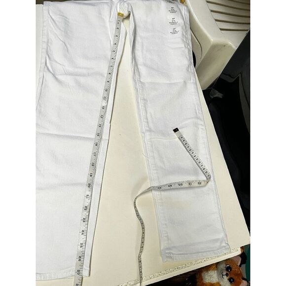 Eddie Bauer Womens Stretch Slightly Curvy Straight Leg Jeans Size 4 White NWT - Picture 9 of 13